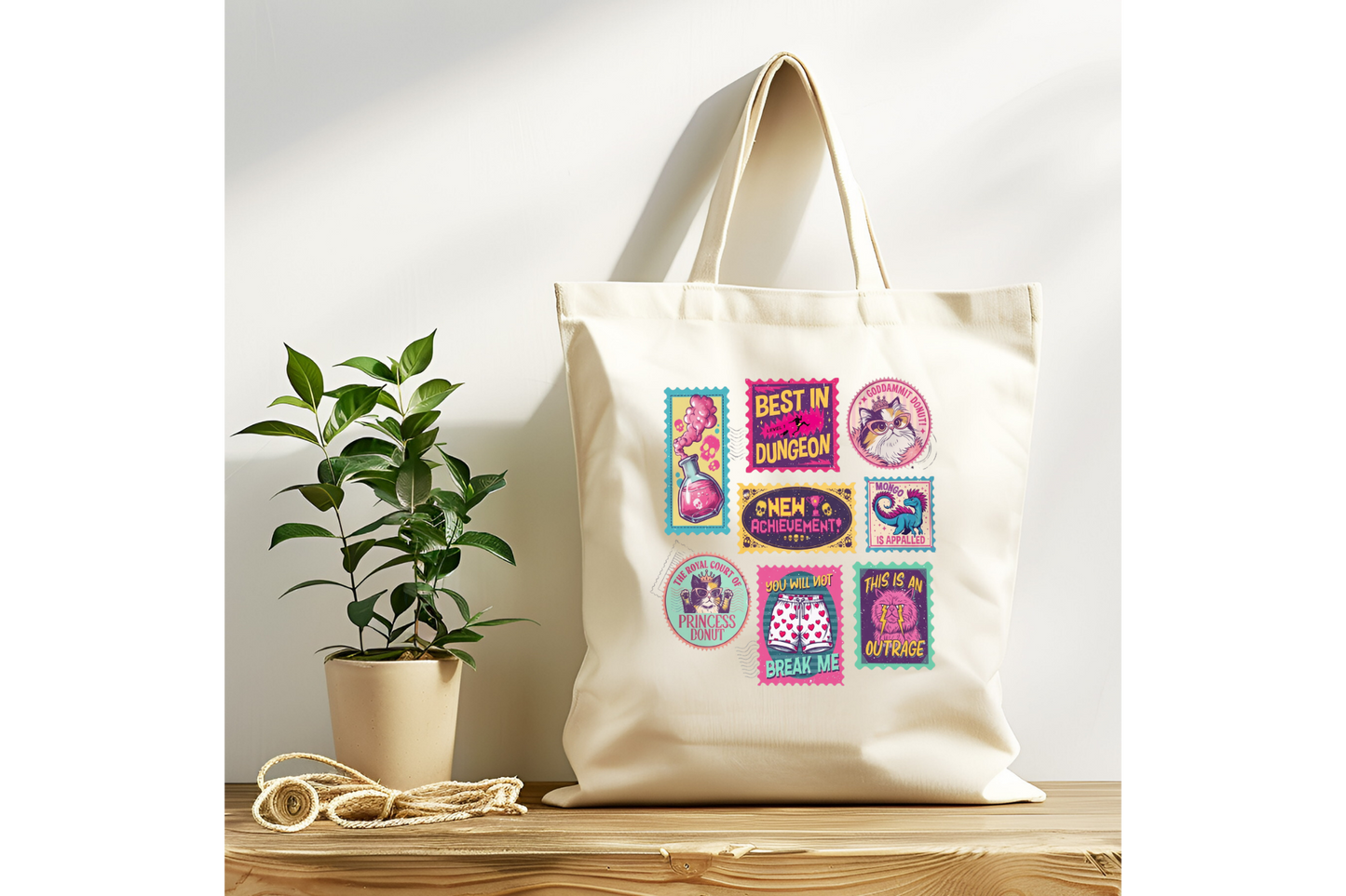 Dungeon Crawler Carl Stamps Tote Bag