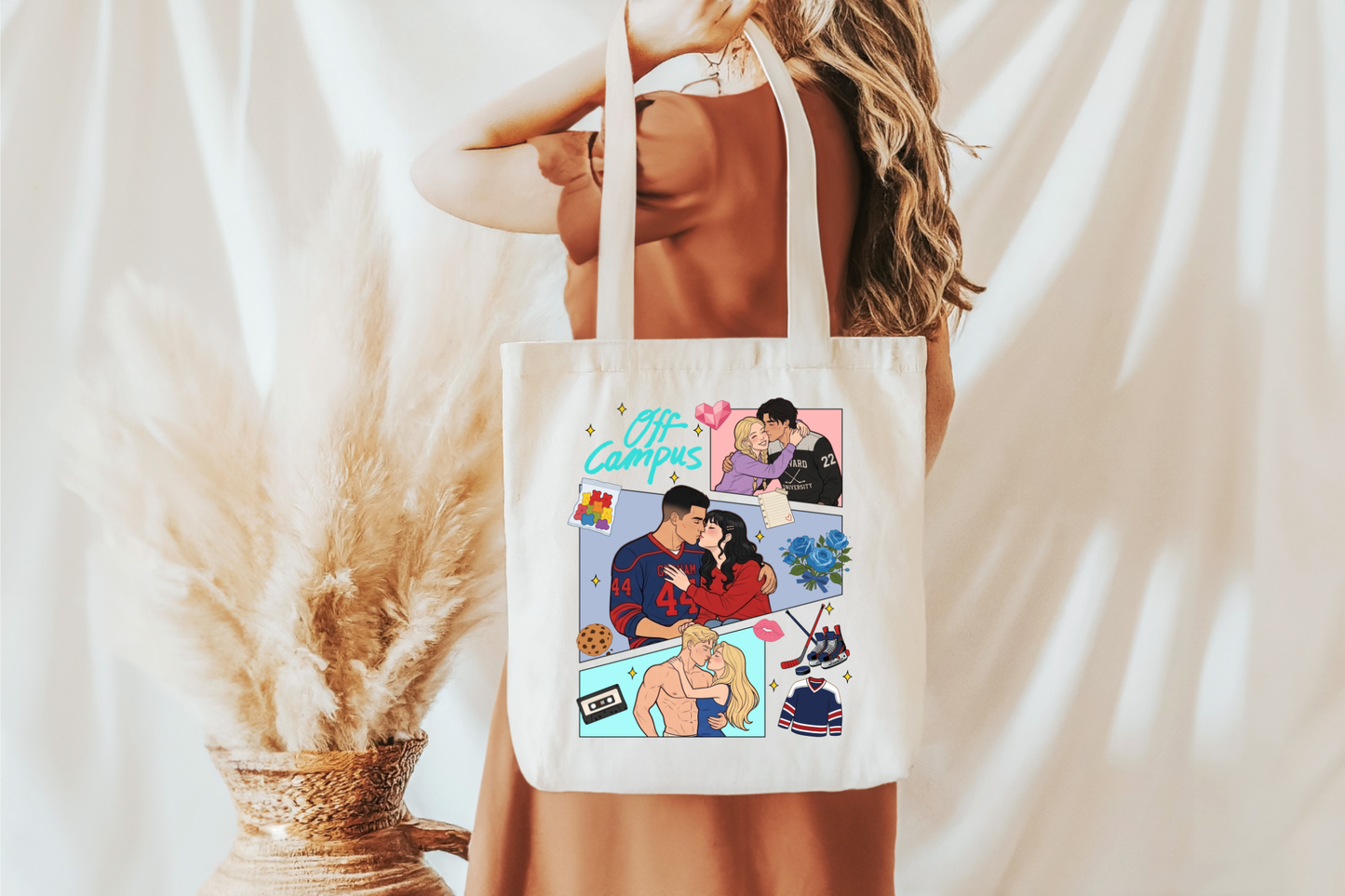 Off Campus Comic Style Tote Bag