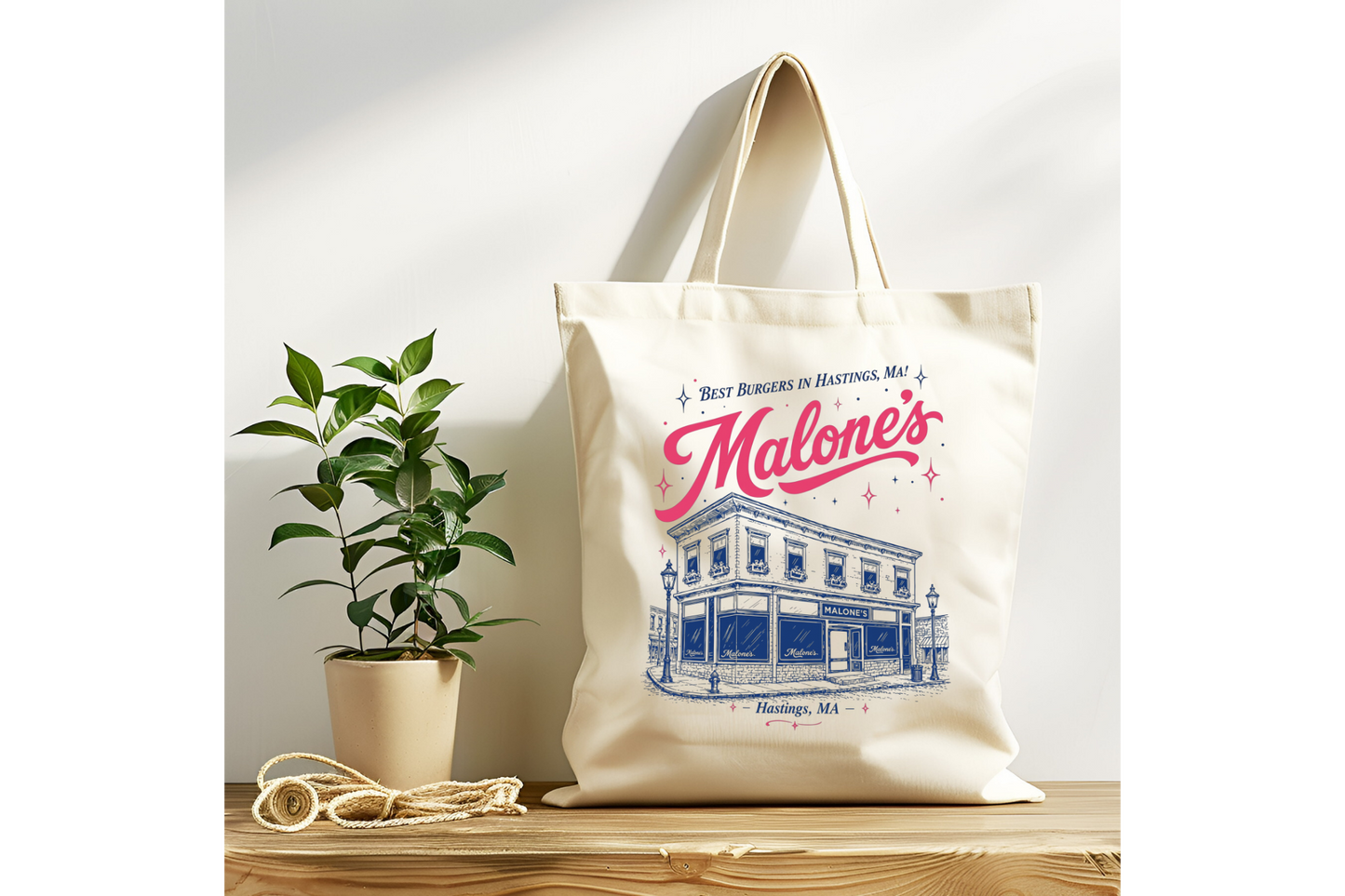 Malone's Off Campus Tote Bag