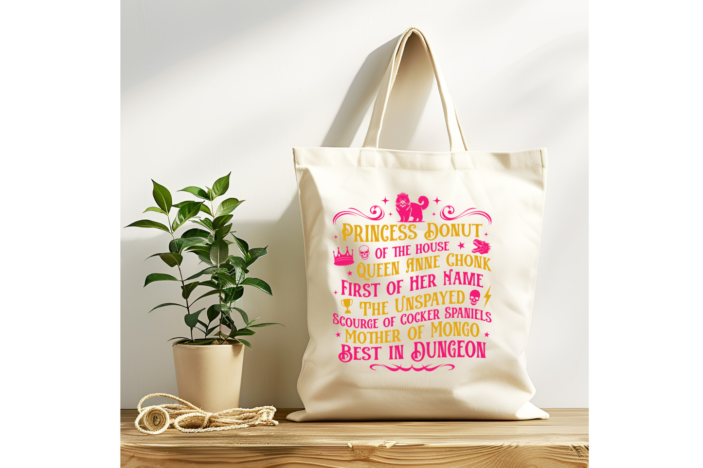 Princess Donut Tote Bag