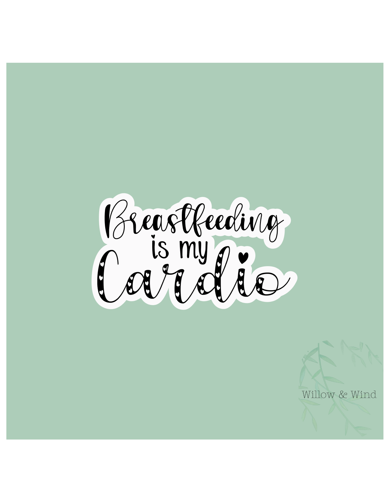 Breastfeeding Is My Cardio - Breastfeeding Lactation Sticker
