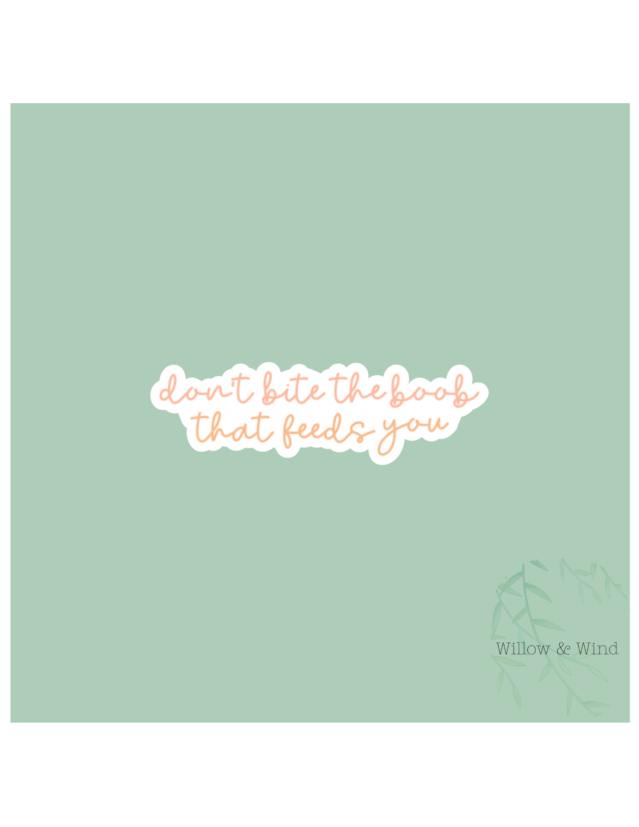 Don't Bite The Boob - Breastfeeding Lactation Sticker