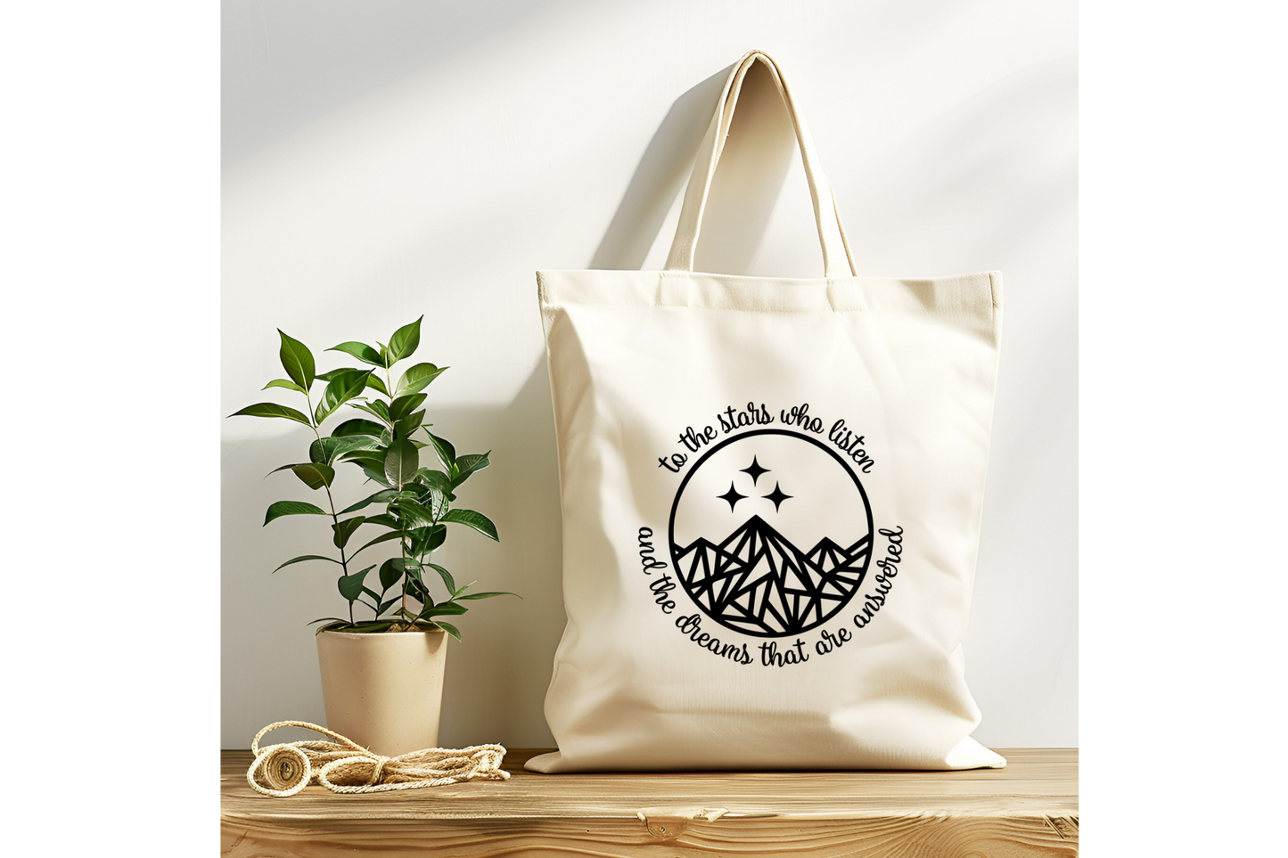 To The Stars Who Listen ACOTAR Tote Bag