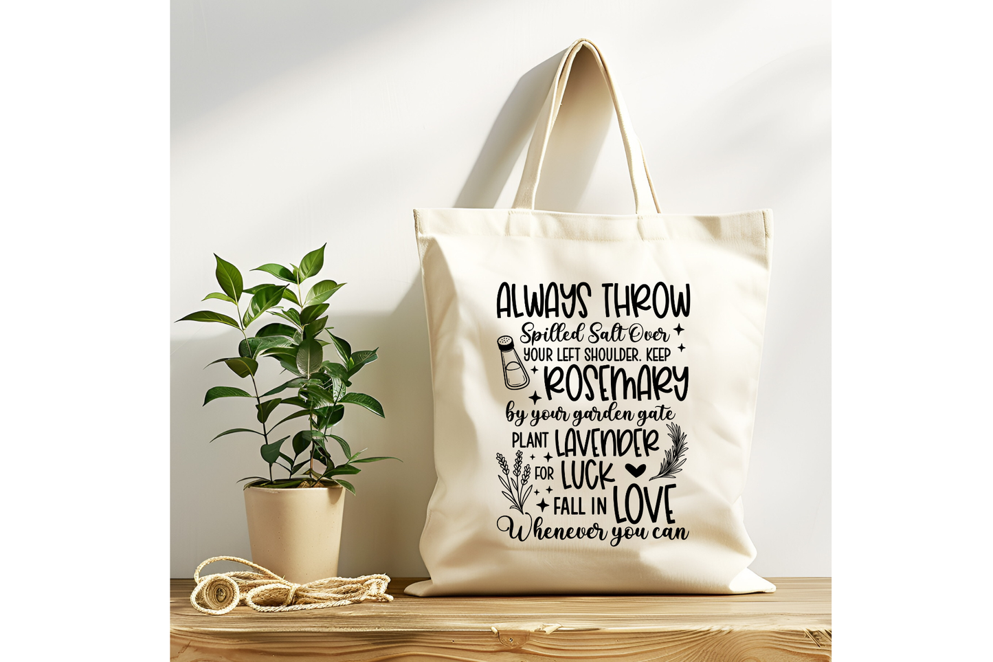 Practical Magic Saying Tote Bag