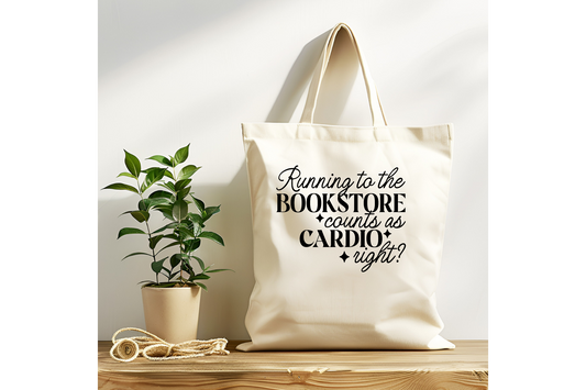 Running To The Bookstore Tote Bag