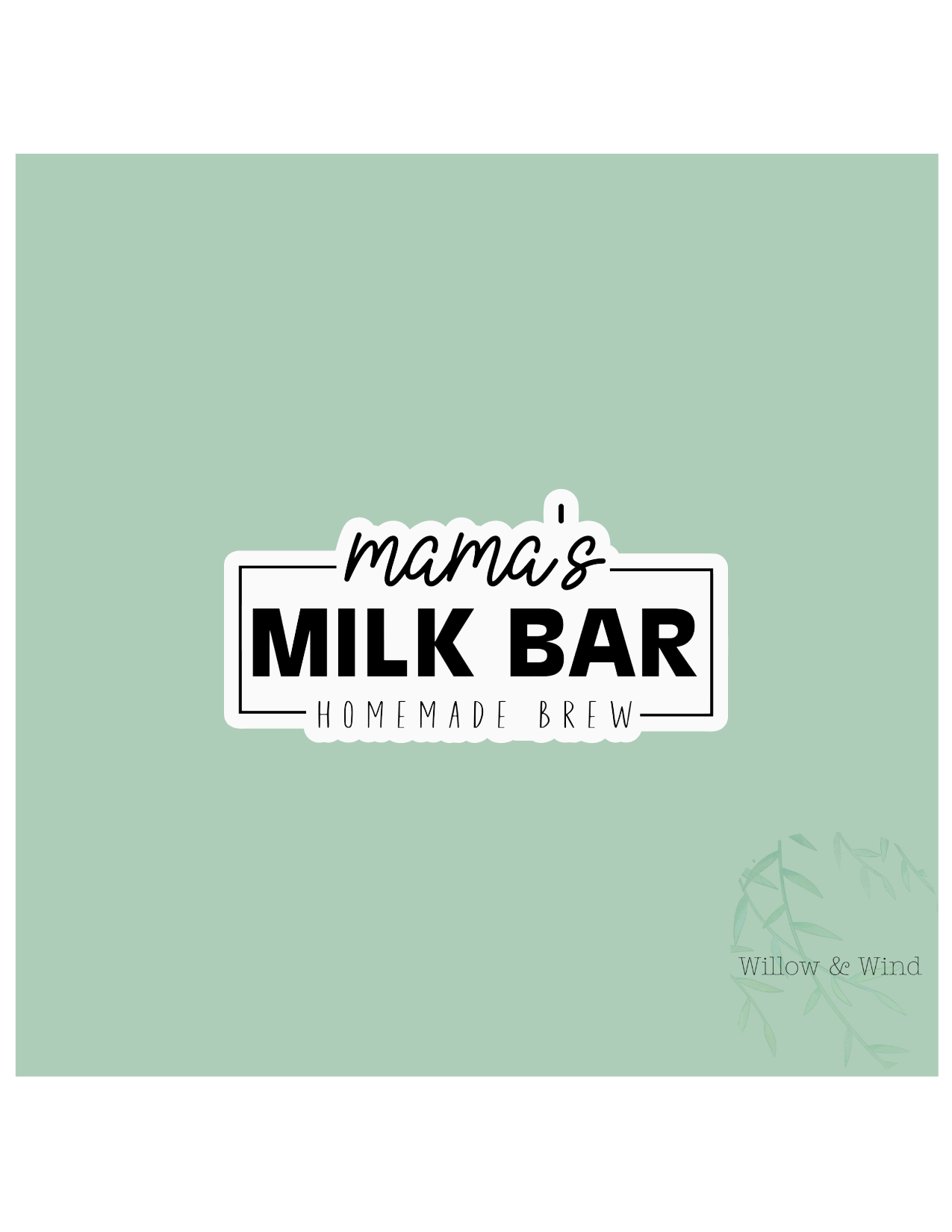Mom's Milk Bar - Breastfeeding Lactation Sticker