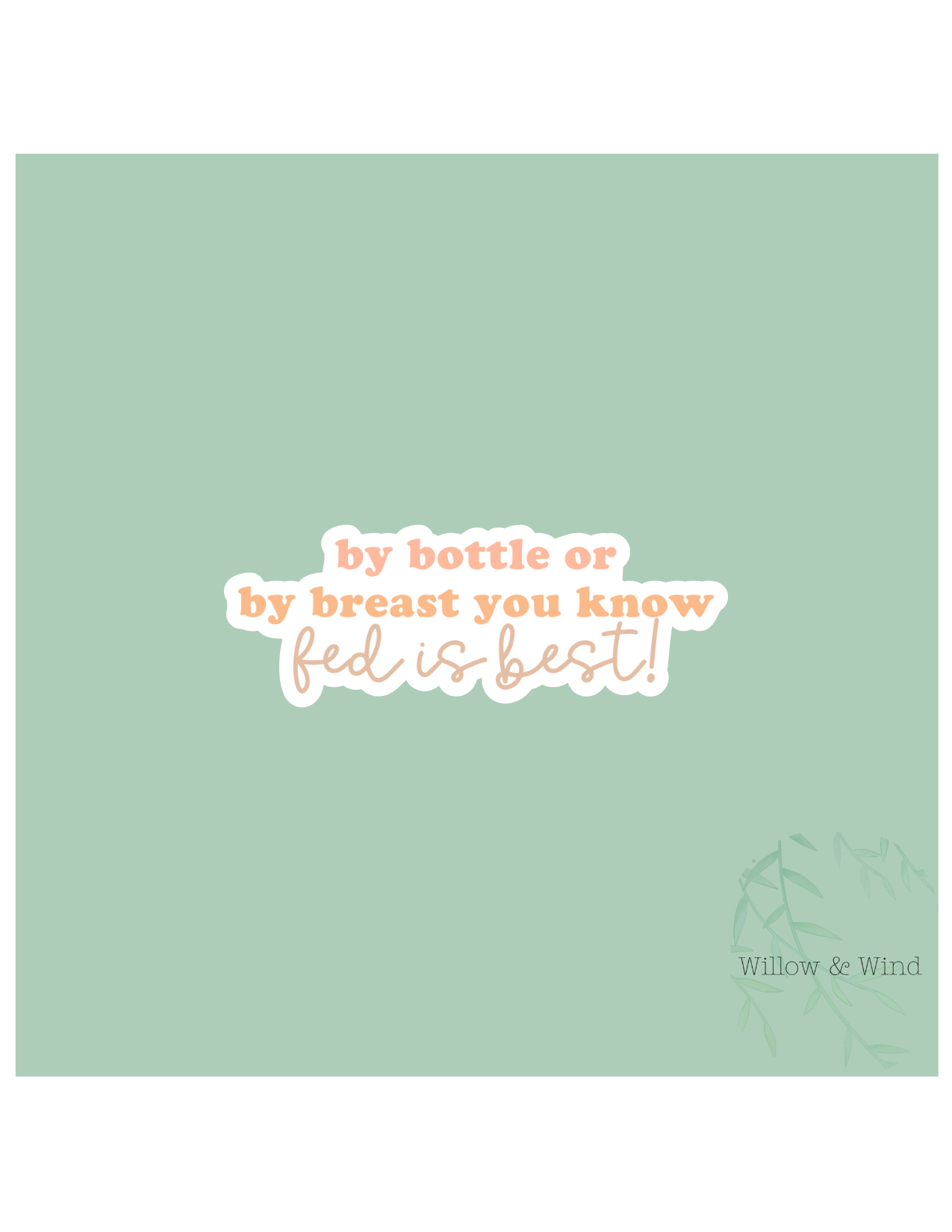 Fed Is Best - Pumping Lactation Sticker