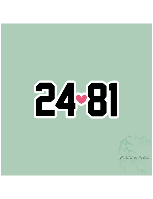 24 Loves 81 - Heated Rivalry Sticker