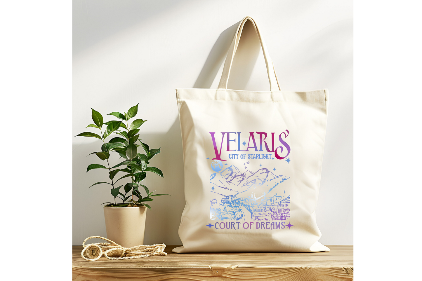 Velaris Court Of Dreams ACOTAR Tote Bag