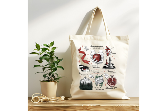 Apple Mash Up Twilight Tote Bag