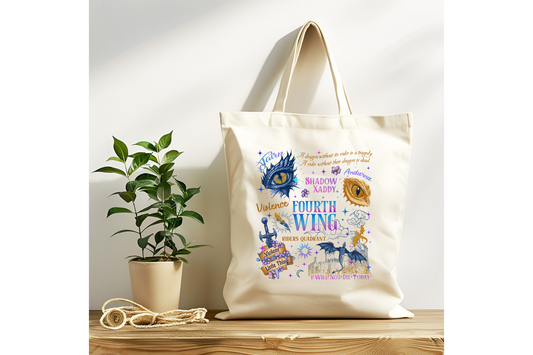 Dragon Eye Fourth Wing Tote Bag