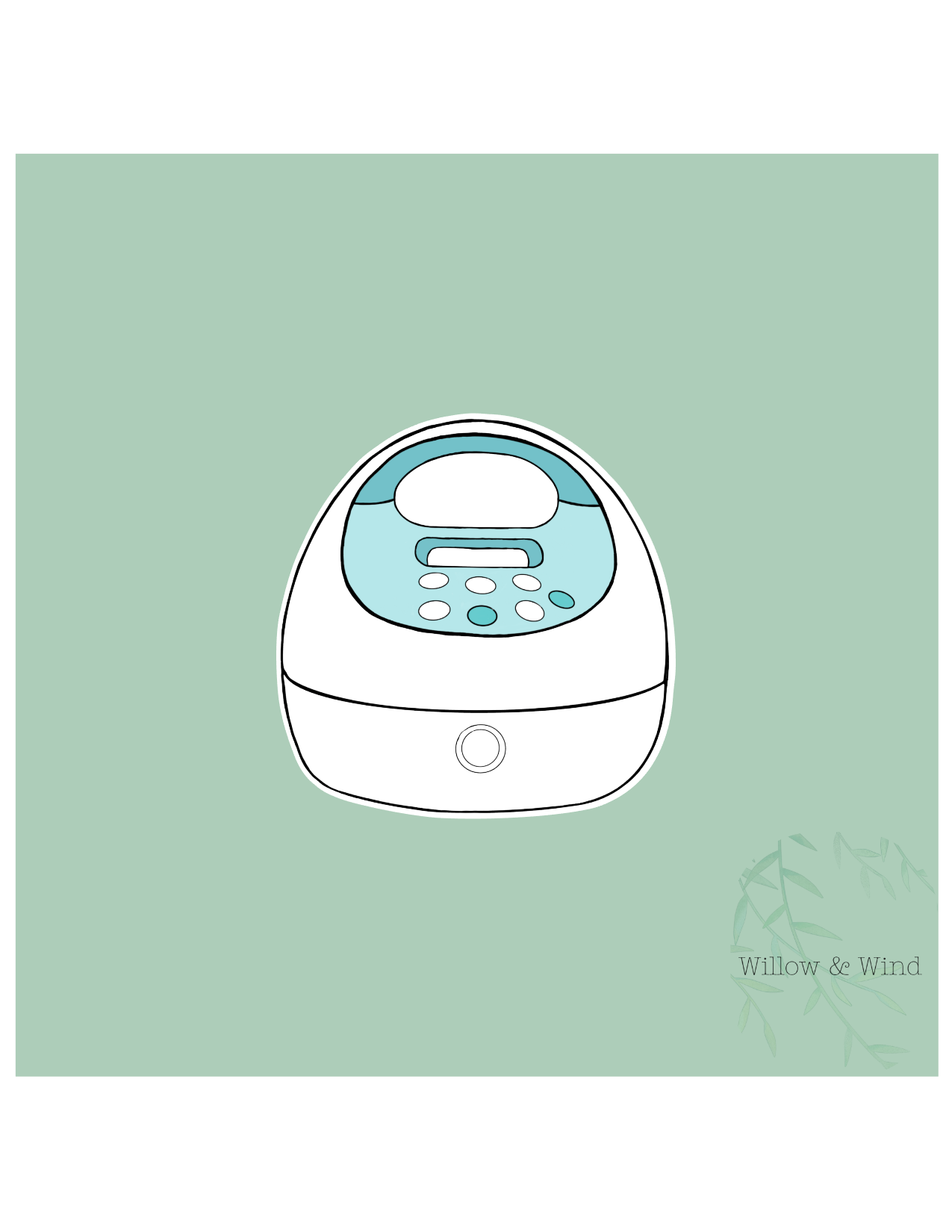Blue Pump - Pumping Lactation Sticker