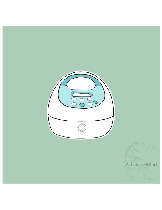 Blue Pump - Pumping Lactation Sticker