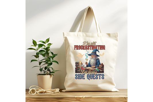 Not Procrastinating Tote Bag