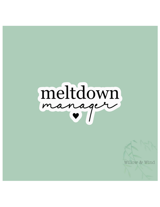Meltdown Manager - Pumping Lactation Sticker