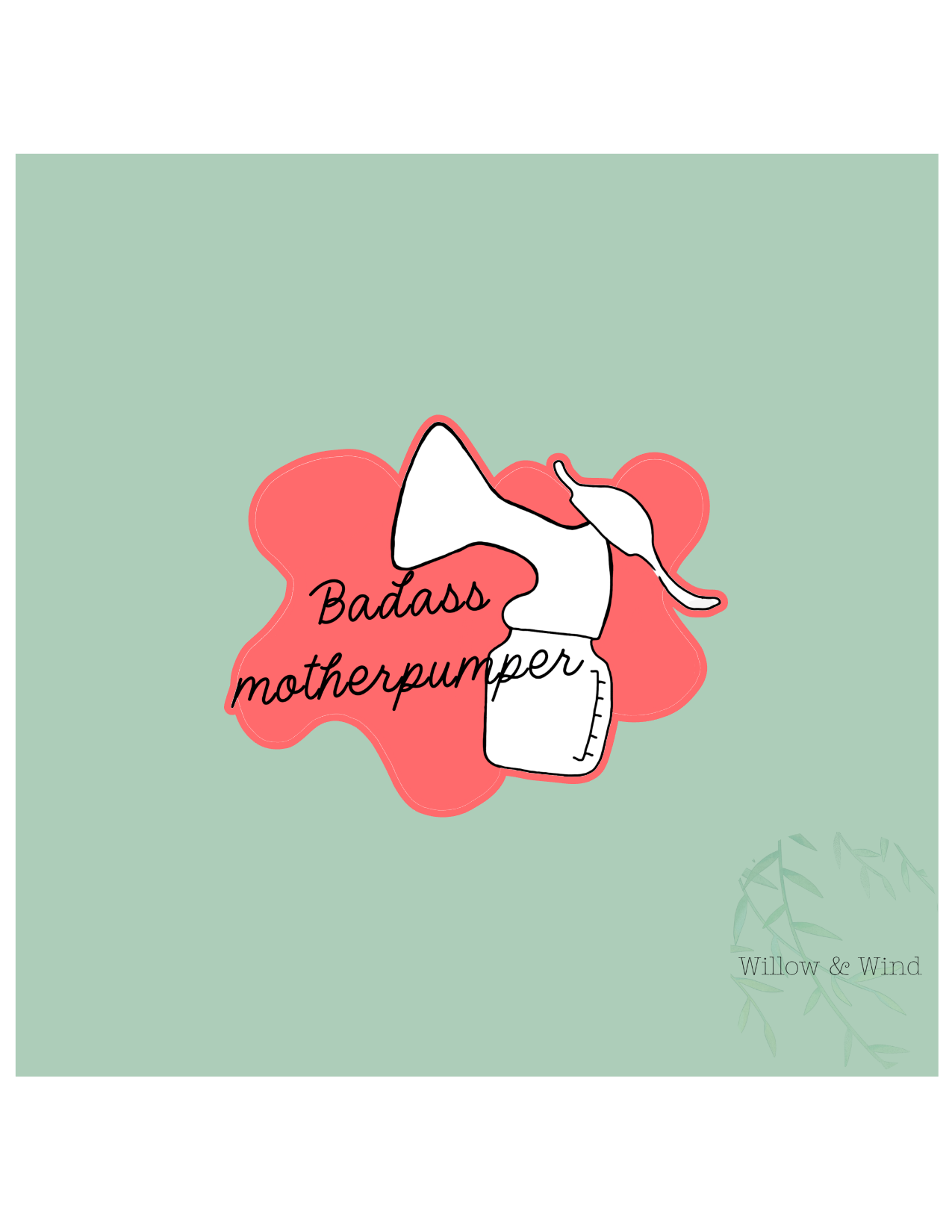 Badass Mother Pumper - Pumping Lactation Sticker