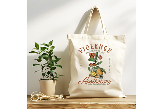 Violence Apothecary Fourth Wing Tote Bag