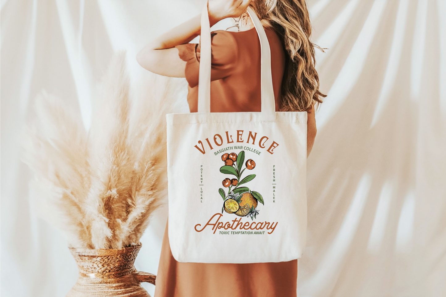 Violence Apothecary Fourth Wing Tote Bag