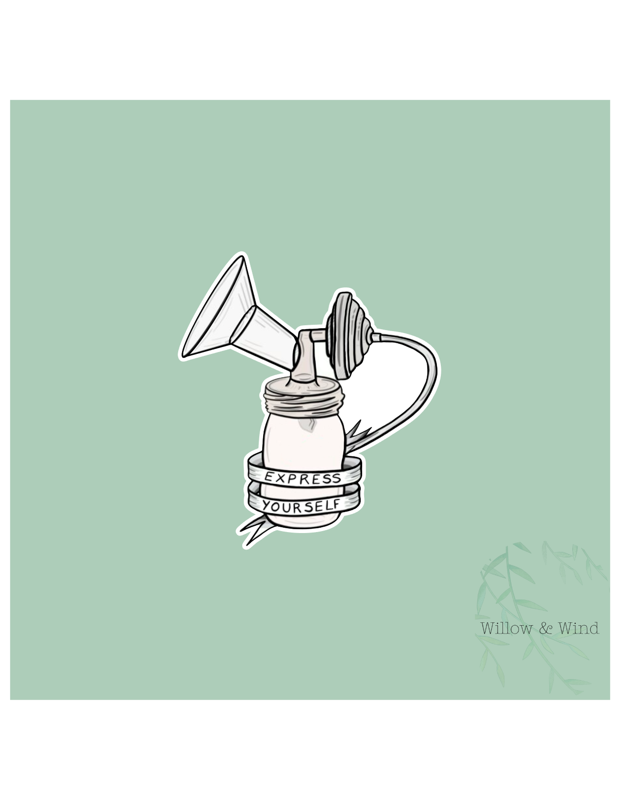 Express Yourself - Pumping Lactation Sticker