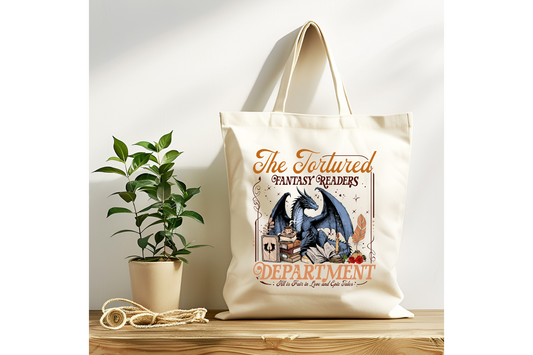 Tortured Fantasy Readers Department Tote Bag