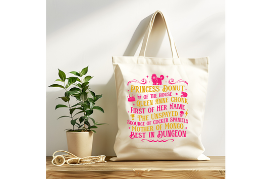 Princess Donut Tote Bag