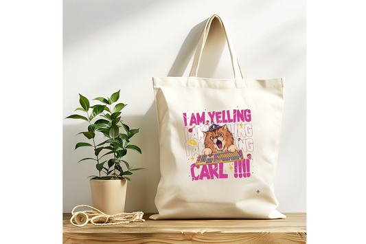 I Am Yelling Carl! Dungeon Crawler Carl Tote Bag