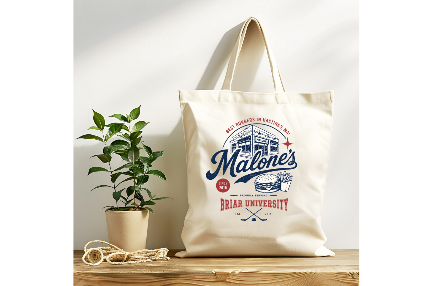 Malone's Off Campus Tote Bag