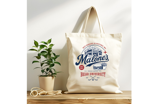 Malone's Off Campus Tote Bag