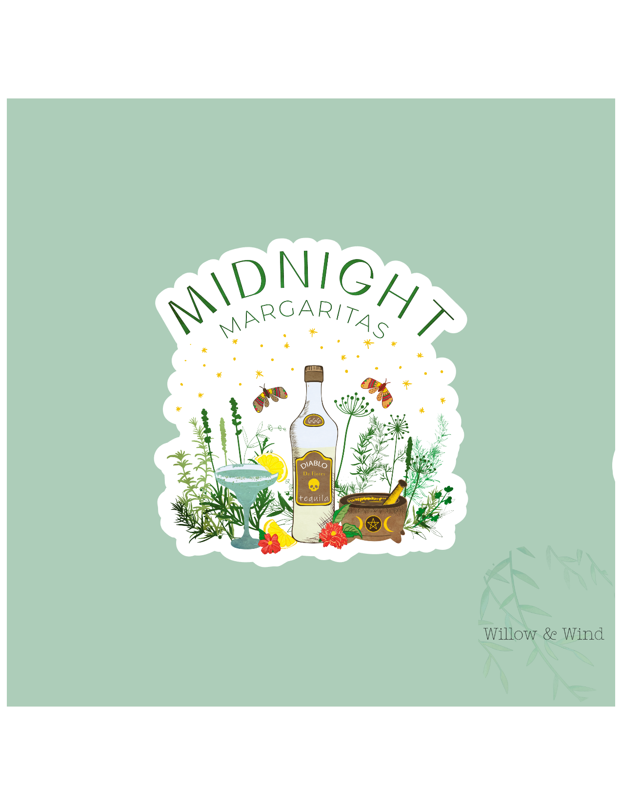 Midnight Margaritas Practical Magic Sticker