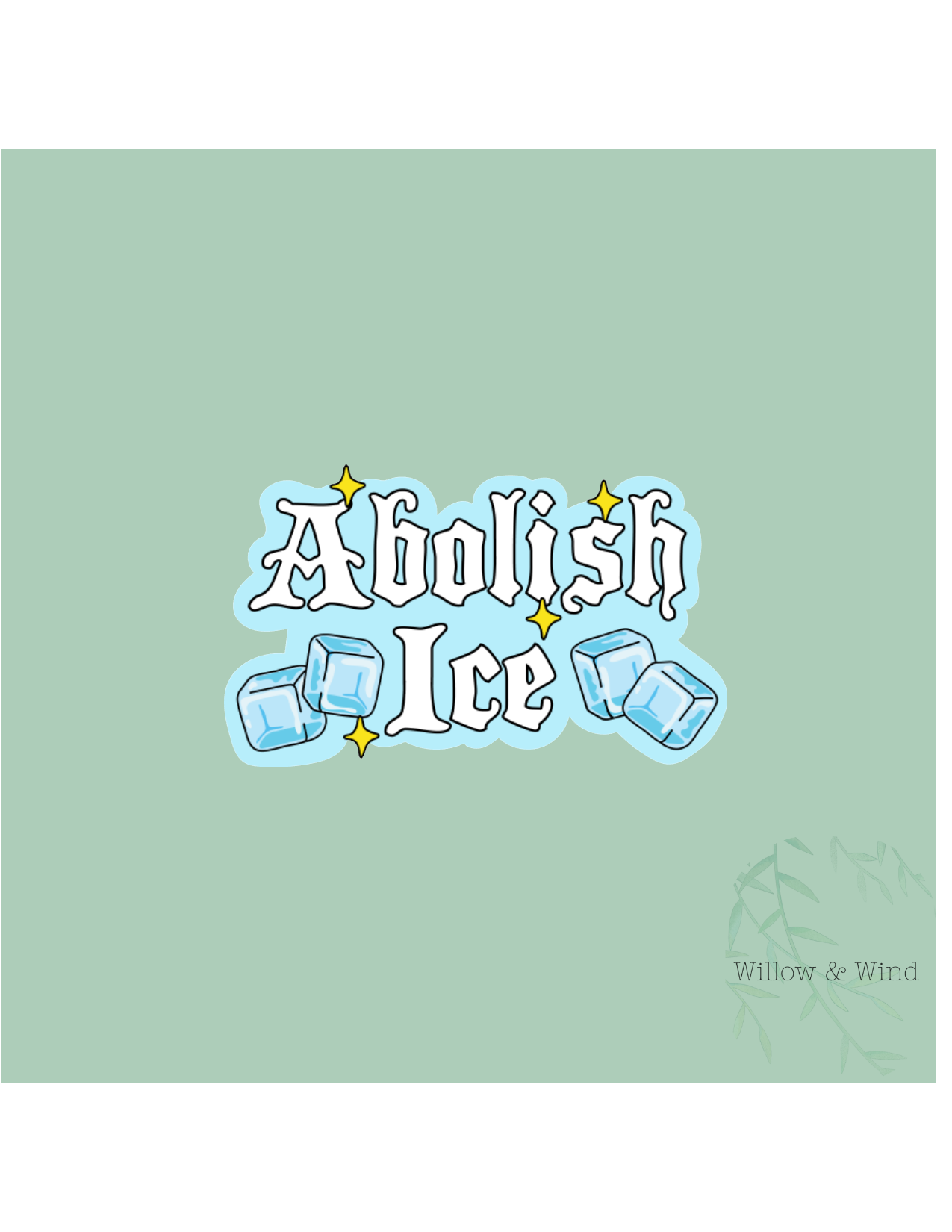 Abolish Ice Activism Sticker