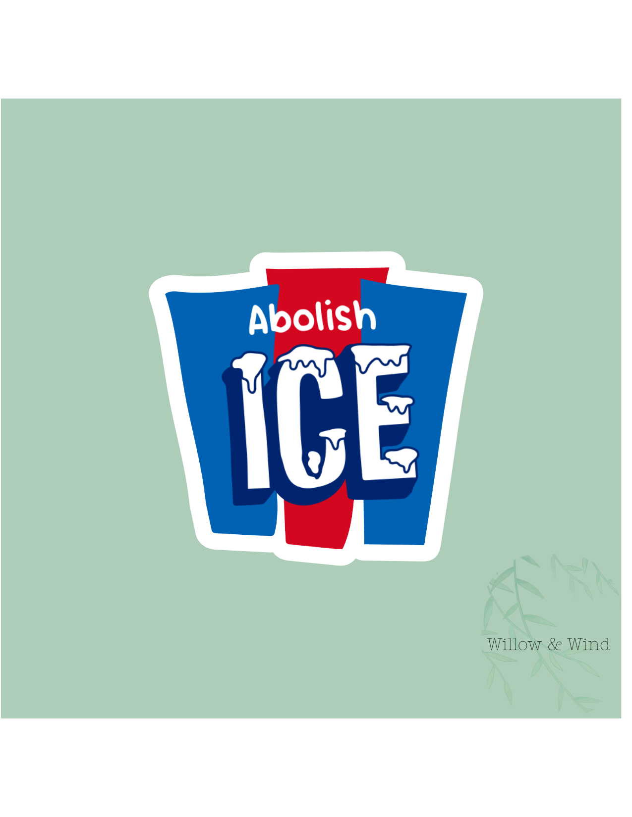 Abolish Ice Slushie Activism Sticker