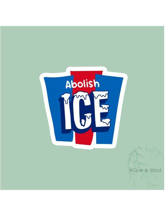 Abolish Ice Slushie Activism Sticker