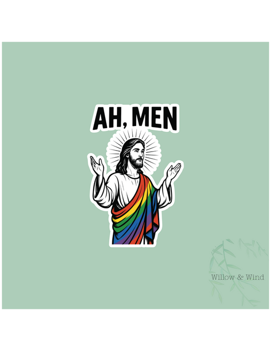 Ah Men LGBTQ Sticker
