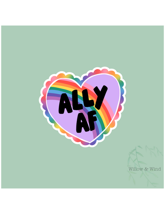 Ally AF LGBTQ Sticker