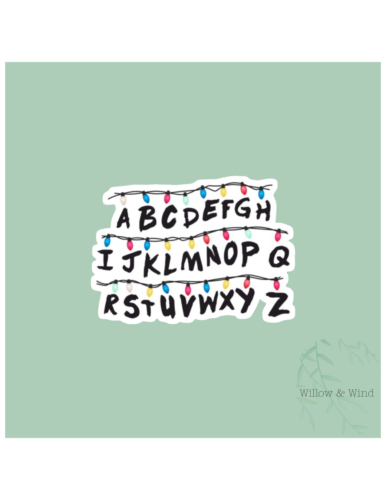 Alphabet - Stranger Things Sticker
