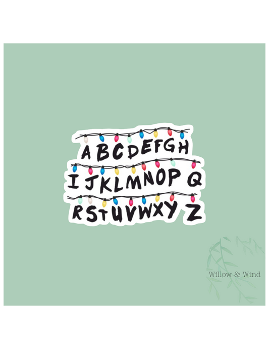 Alphabet - Stranger Things Sticker
