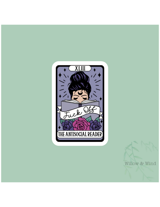 Antisocial Reader - Bookish Sticker