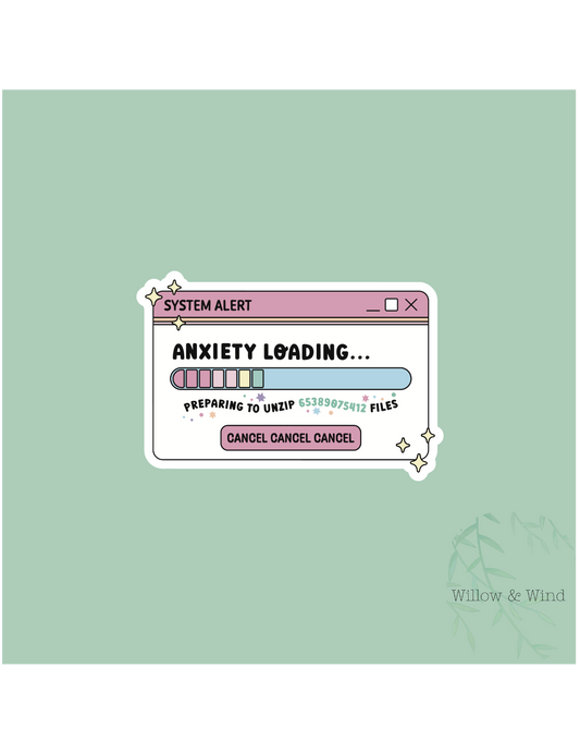 Anxiety Loading Sticker