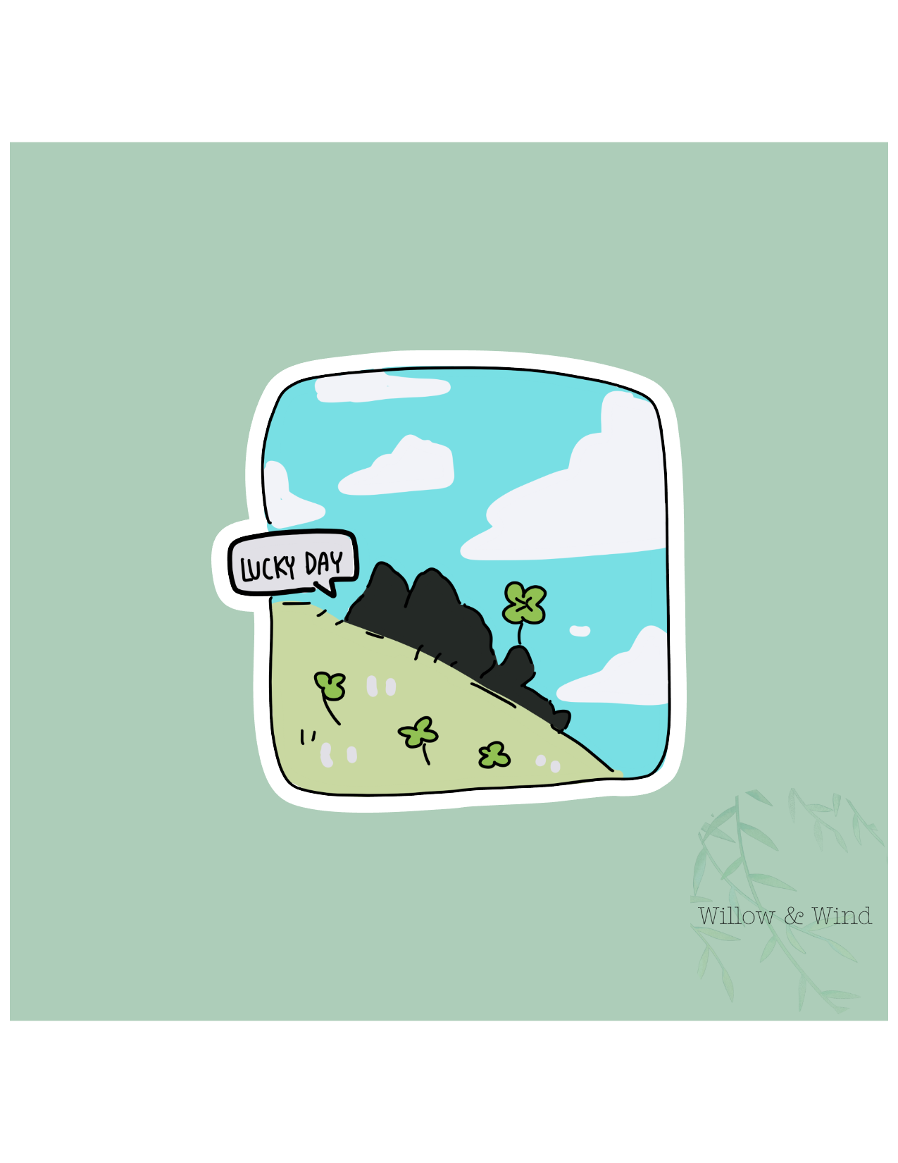 Beach Cat Sticker