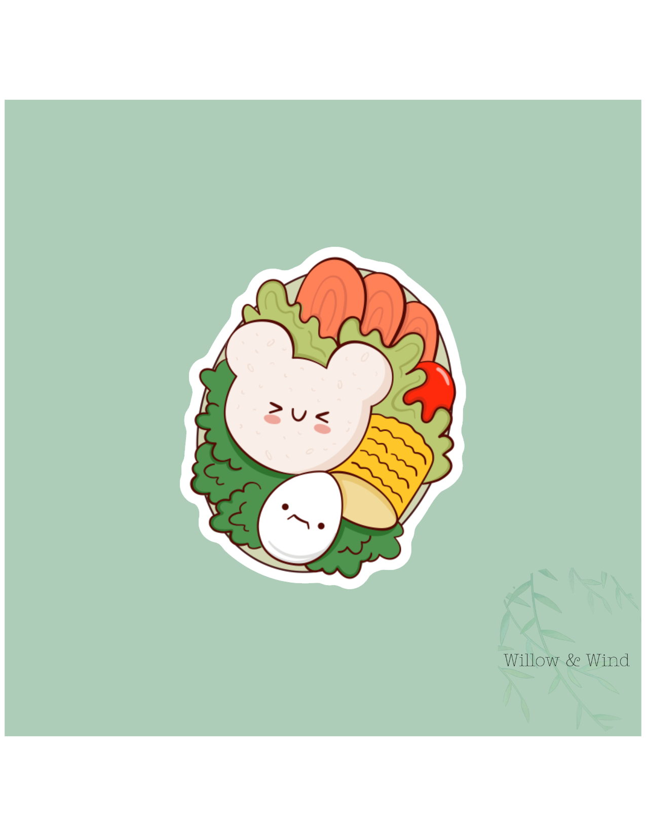 Bento Box Bear Sticker