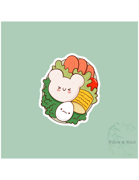 Bento Box Bear Sticker