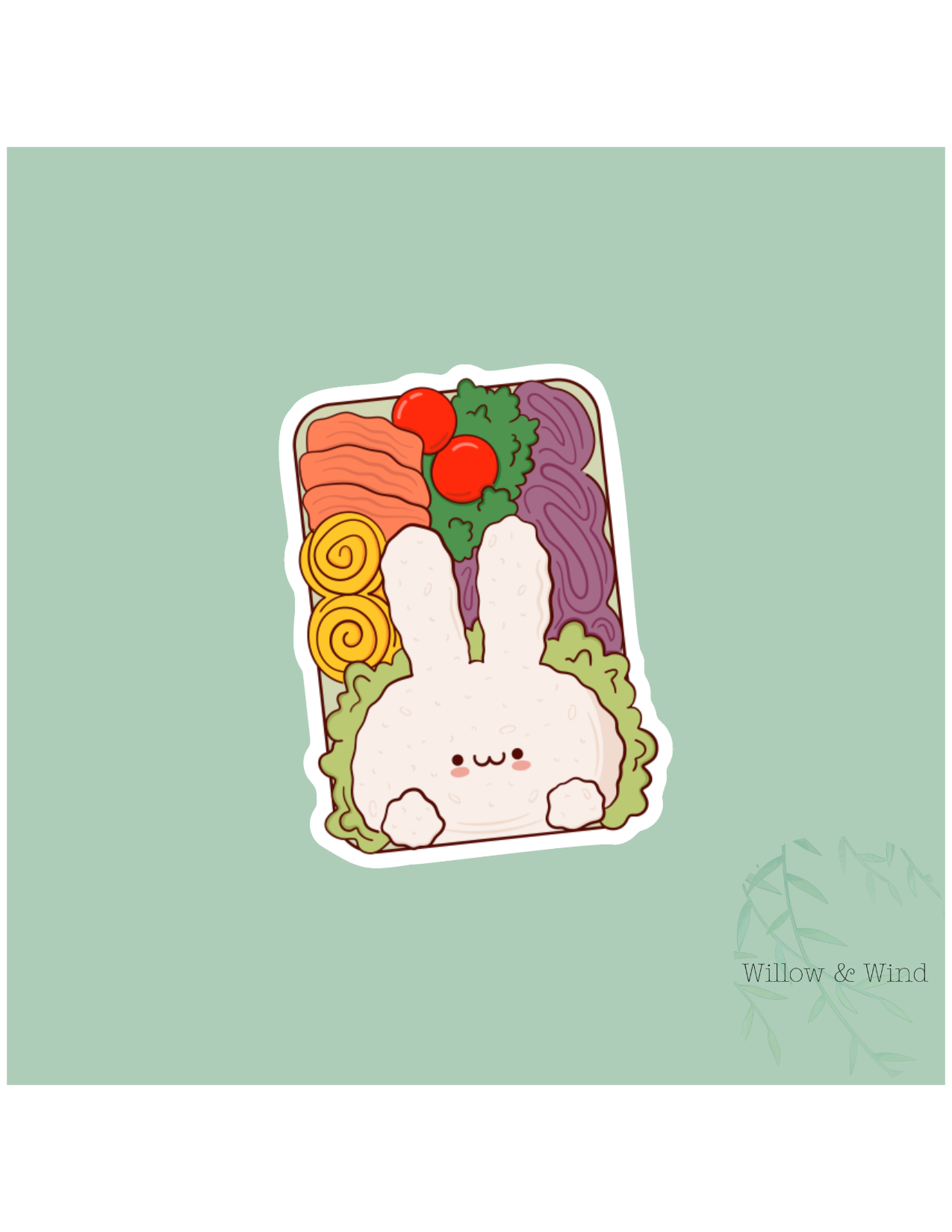 Bento Box Bunny Sticker
