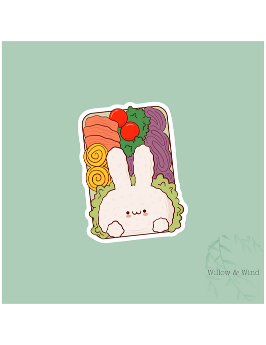 Bento Box Bunny Sticker