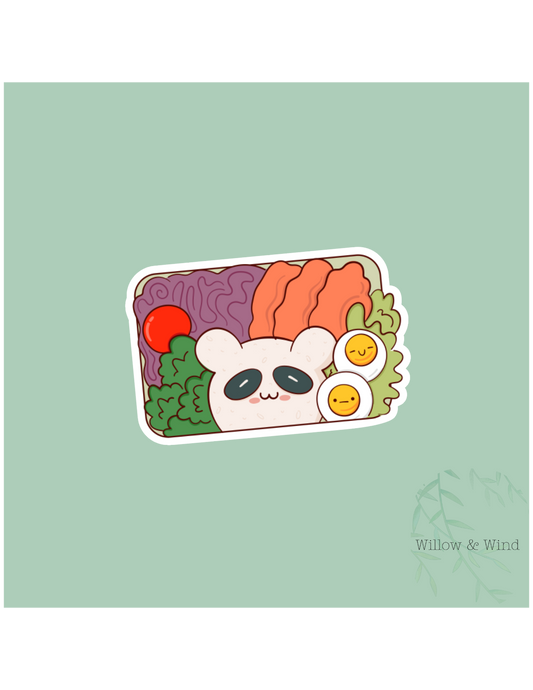Bento Box Panda Sticker