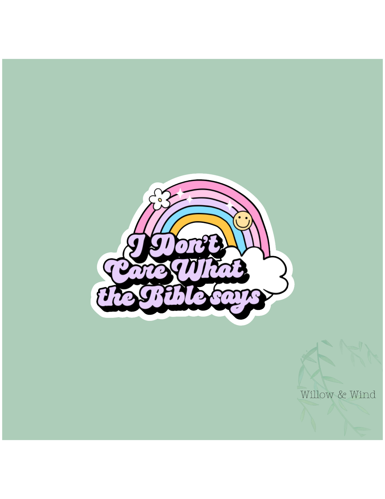I don't care Sticker