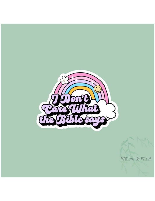 I don't care Sticker
