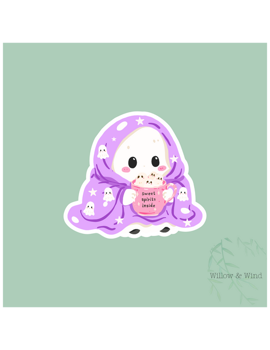 Blanket Ghost Gothic Sticker