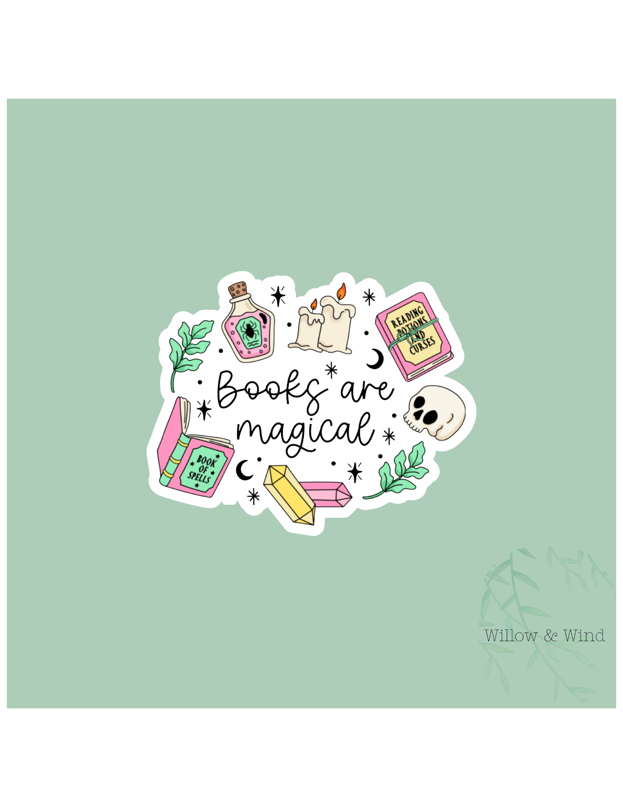 Books Are Magic - Bookish Sticker