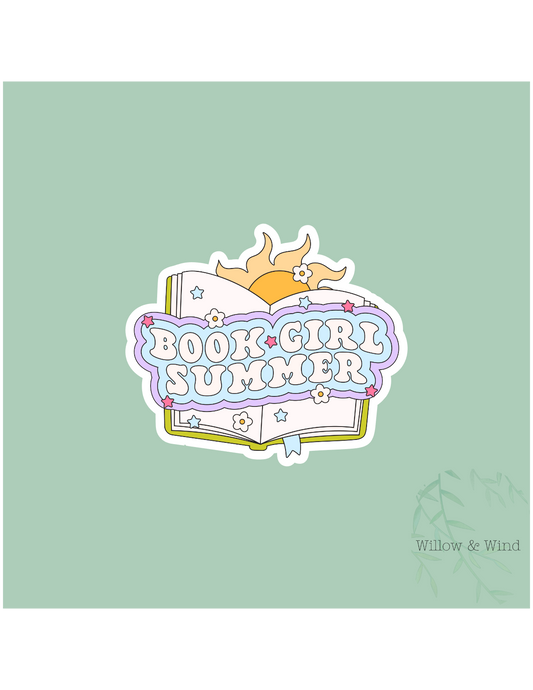 Book Girl Summer- Bookish Sticker