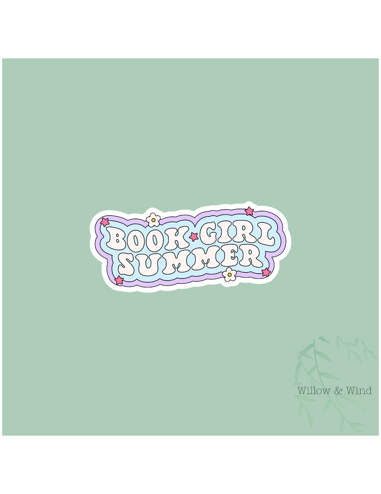 Book Girl Summer- Bookish Sticker
